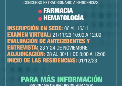 CONCURSO EXTRAORDINARIO A RESIDENCIAS HSB
