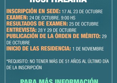 Concurso extraordinario: Residencia en Farmacia Hospitalaria HSB