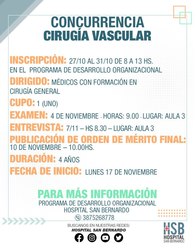 FLYERS CONCURRENCIA cirugia VASCULAR
