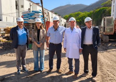 El ministro de Economía de la Provincia recorrió la obra de ampliación y refuncionalización del Hospital San Bernardo