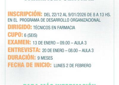 CONCURRENCIA: SERVICIO DE FARMACIA CENTRAL