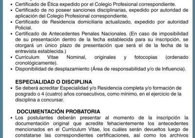 Llamado a concurso abierto. Instructorías de Residencias Profesionales HSB: Clínica Médica