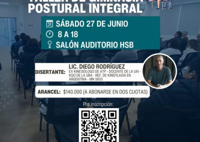 Taller de gimnasia postural integral en el Hospital San Bernardo