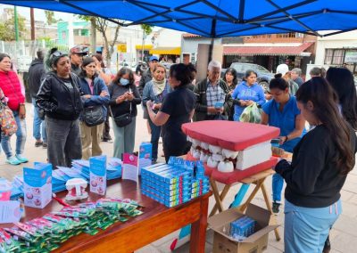 El Hospital San Bernardo realizó una jorada de prevención y promoción de higiene bucal por el día mundial de la salud