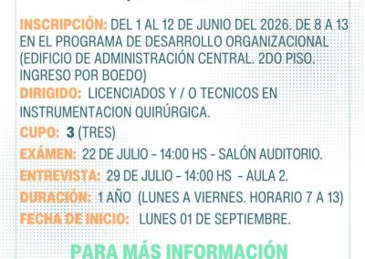 CONCURRENCIAS HSB: INSTRUMENTACIÓN QUIRÚRGICA