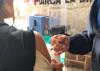 El Vacunatorio del Hospital San Bernardo aplicó 200 dosis durante la Semana de la Inmunización y Vacunación en las Américas