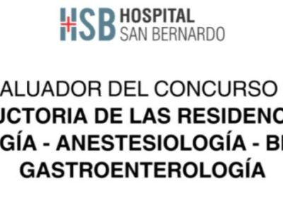 Tribunal evaluador del concurso cerrado de instructorías de residencias profesionales del HSB: Odontología – Anestesiología – Bioquímica – Gastroenterología