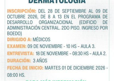 CONCURRENCIAS HSB: SERVICIO DE DERMATOLOGÍA