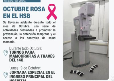 Octubre Rosa en el Hospital San Bernardo